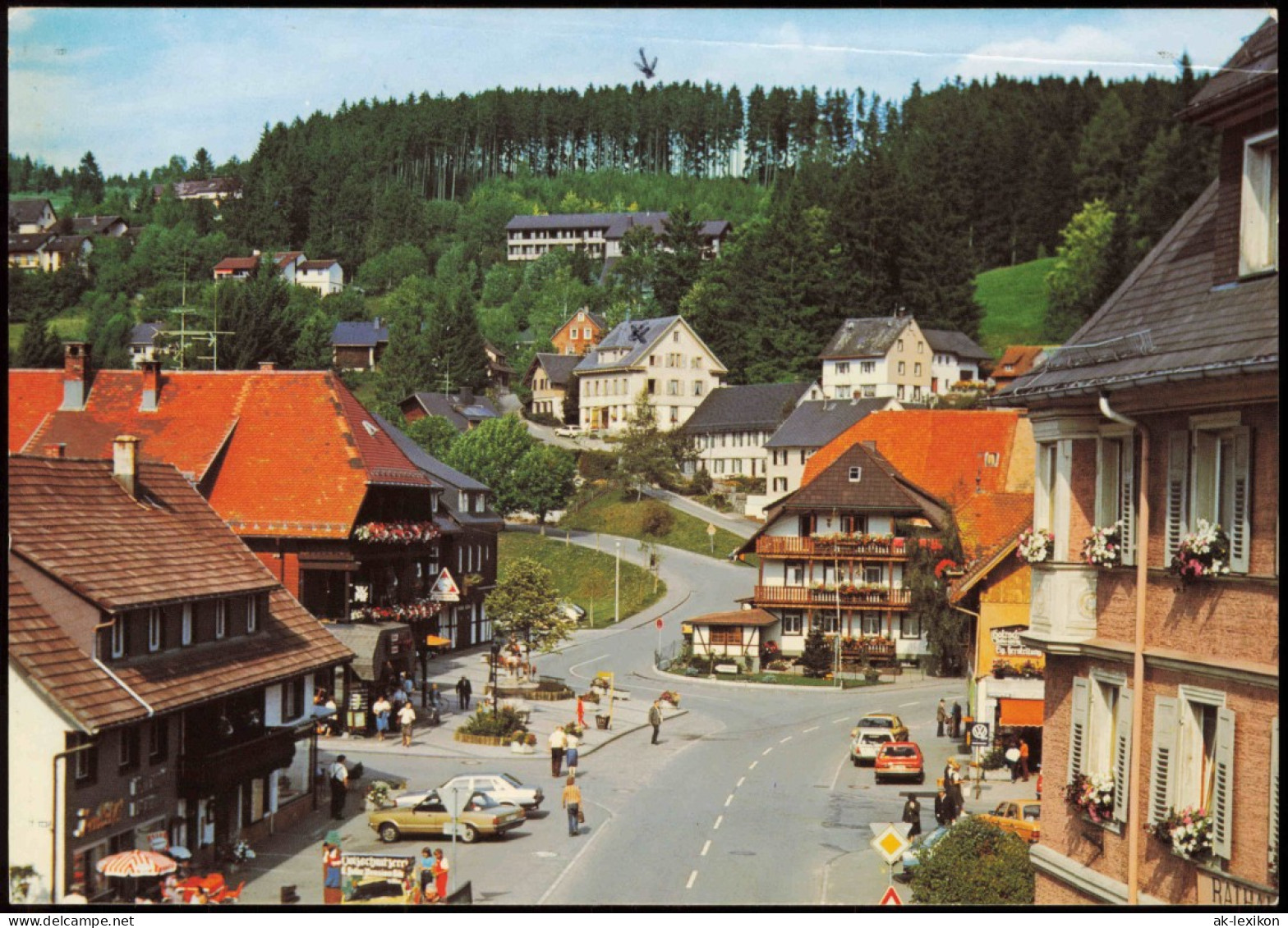 Ansichtskarte Lenzkirch Panorama-Ansicht, Straßen Partie 1998 - Andere & Zonder Classificatie