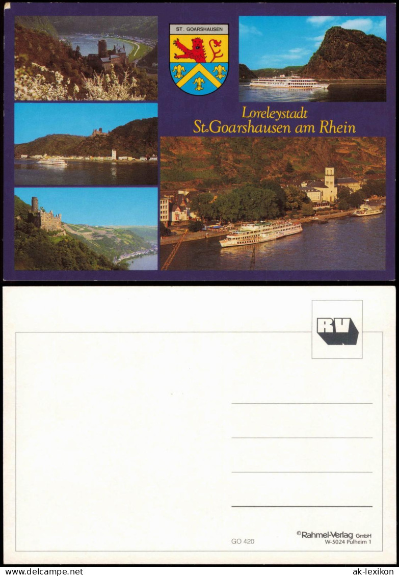 Ansichtskarte St. Goarshausen Mehrbildkarte, Rhein-Ansichten 1970 - Sonstige & Ohne Zuordnung