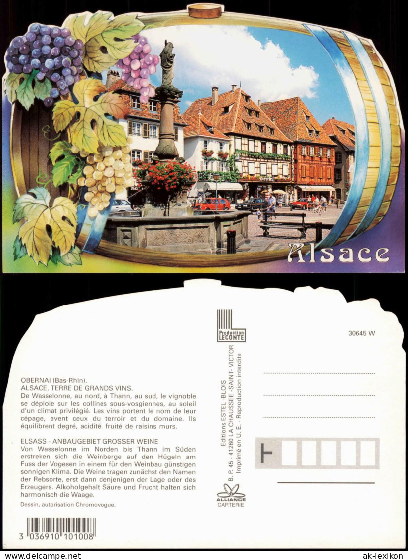 CPA .Frankreich ALSACE, TERRE DE GRANDS VINS, Obernai Bas-Rhin 2000 - Autres & Non Classés