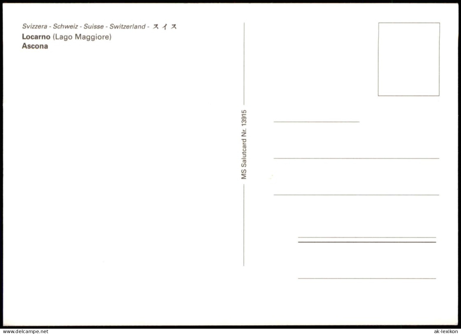 Locarno Greetings From Switzerland Locarno (Lago Maggiore) Ascona 2000 - Other & Unclassified