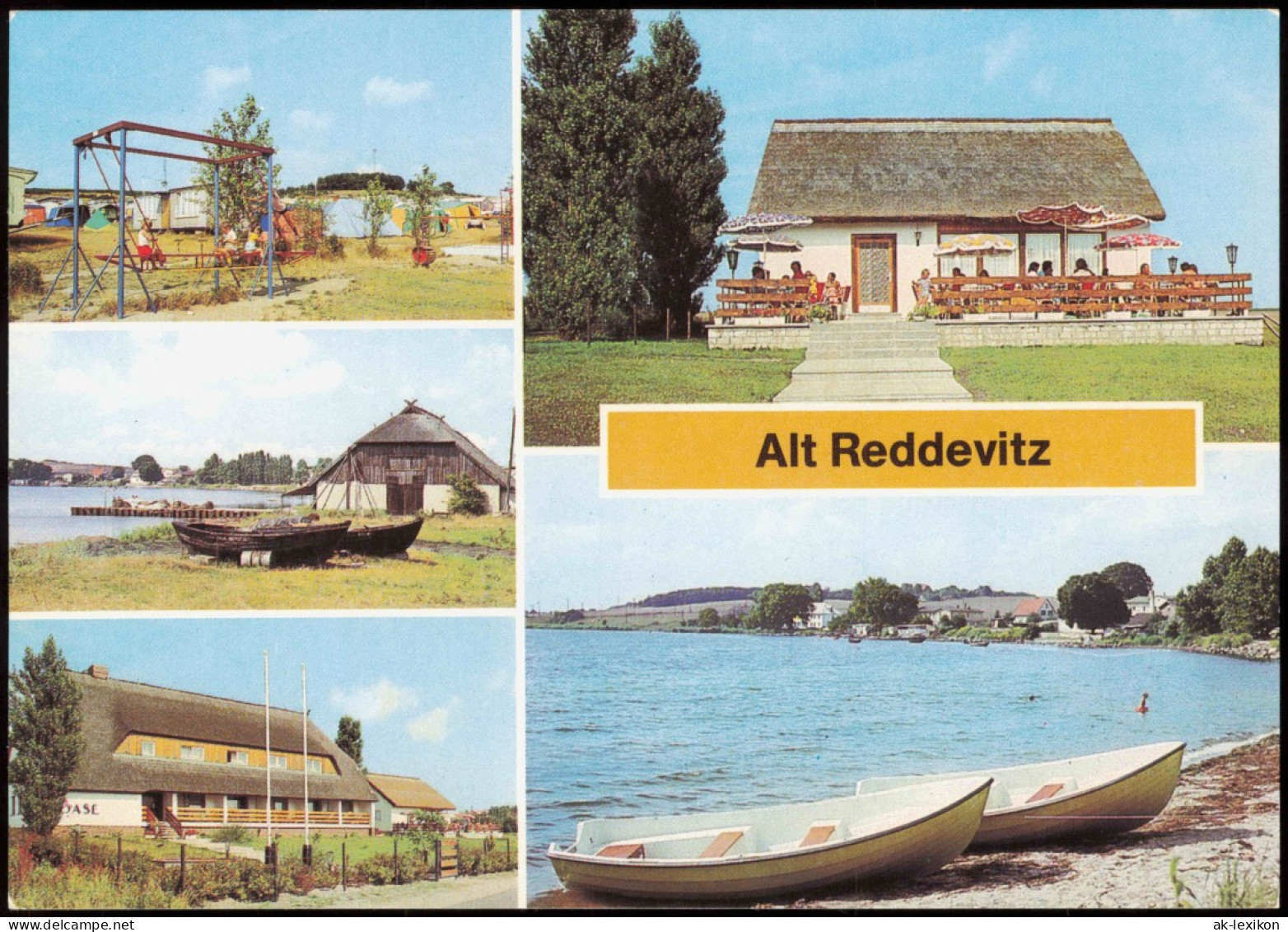 Alt Reddevitz Rügen Middelhagen Zeltplatz, Fischereihafen, Ferienheim Oase 1989 - Autres & Non Classés