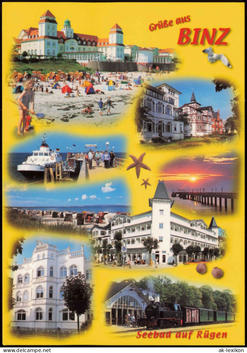 Binz (Rügen) Mehrbild-Karte RÜGEN Deutschlands Größte Insel 2000 - Autres & Non Classés