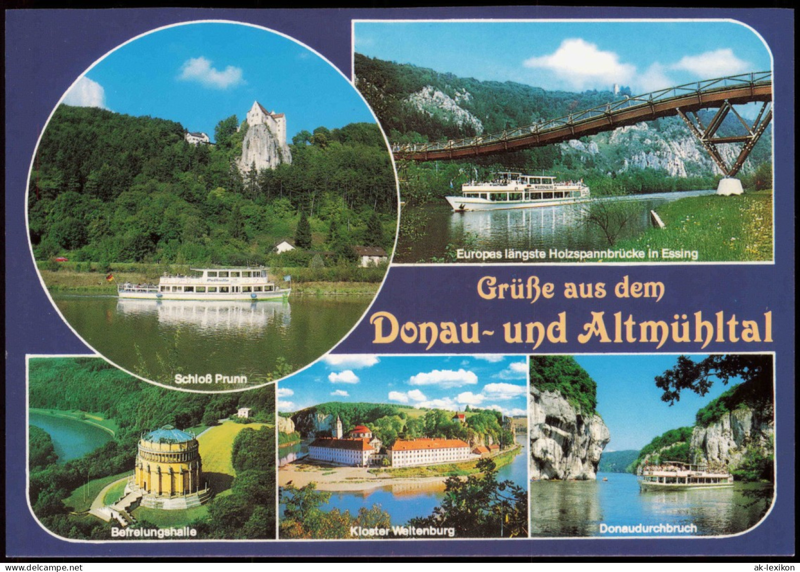 Ansichtskarte  Mehrbildkarte Sehenswürdigkeiten Am Fluss Donau (Dunav) 1980 - Non Classés