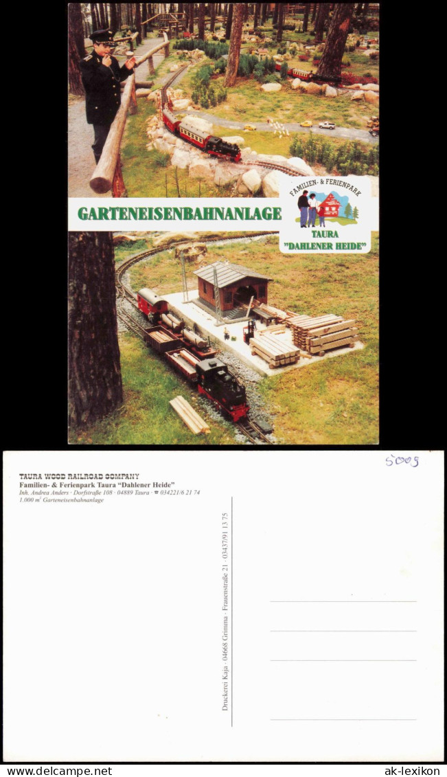 GARTENEISENBAHNANLAGE Ferienpark Taura "Dahlener Heide" RAILROAD COMPANY 1990 - Trenes