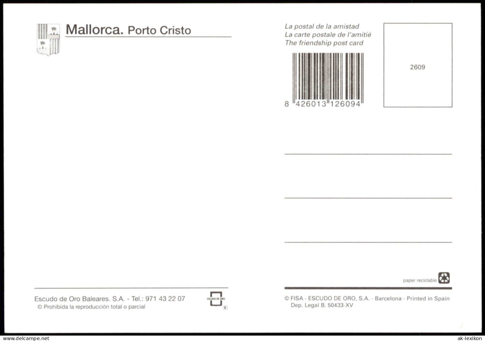 Postales Porto Cristo (Mallorca) Mehrbildkarte Mit Ortsansichten 2000 - Sonstige & Ohne Zuordnung