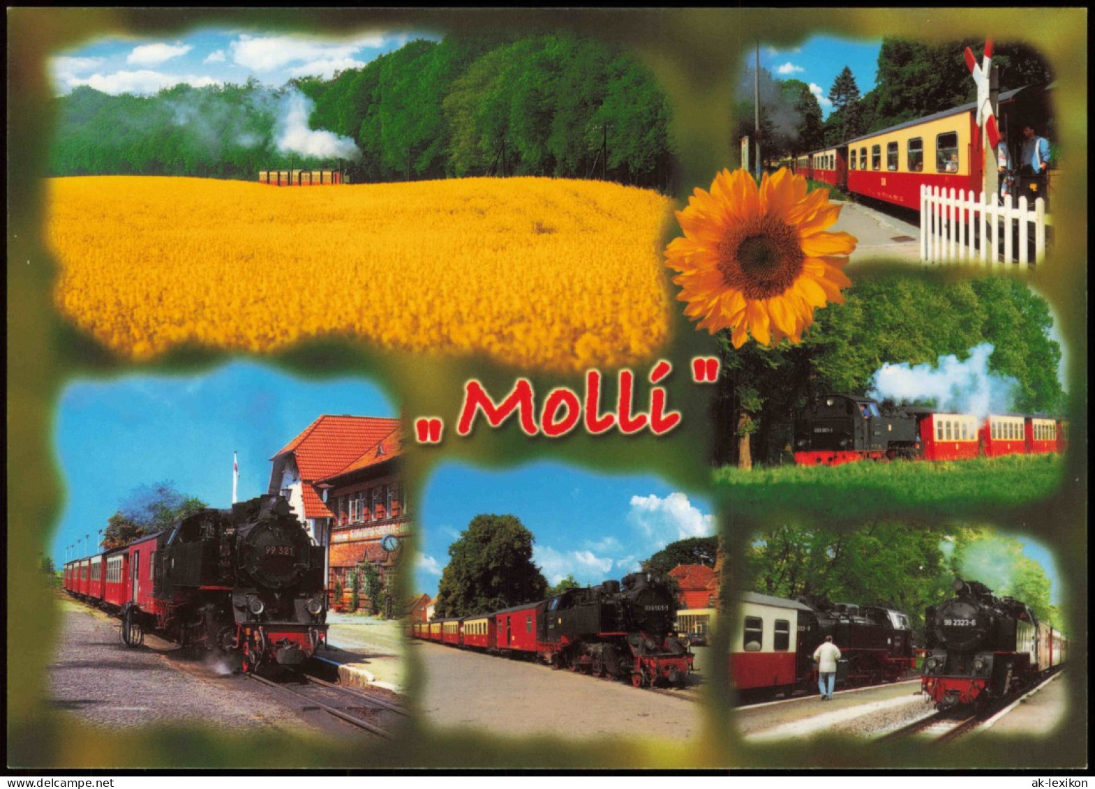 .Mecklenburg-Vorpommern Die Bäderbahn Molli (Mehrbildkarte, Eisenbahn) 2000 - Autres & Non Classés