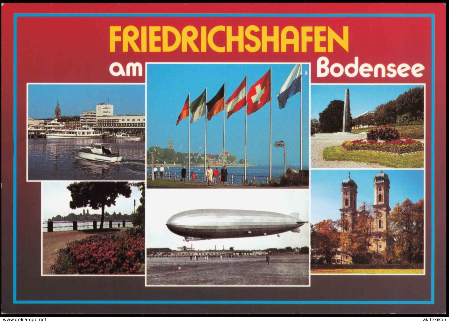 Friedrichshafen Mehrbildkarte Ort Am Bodensee, Zeppelinstadt 1990 - Friedrichshafen