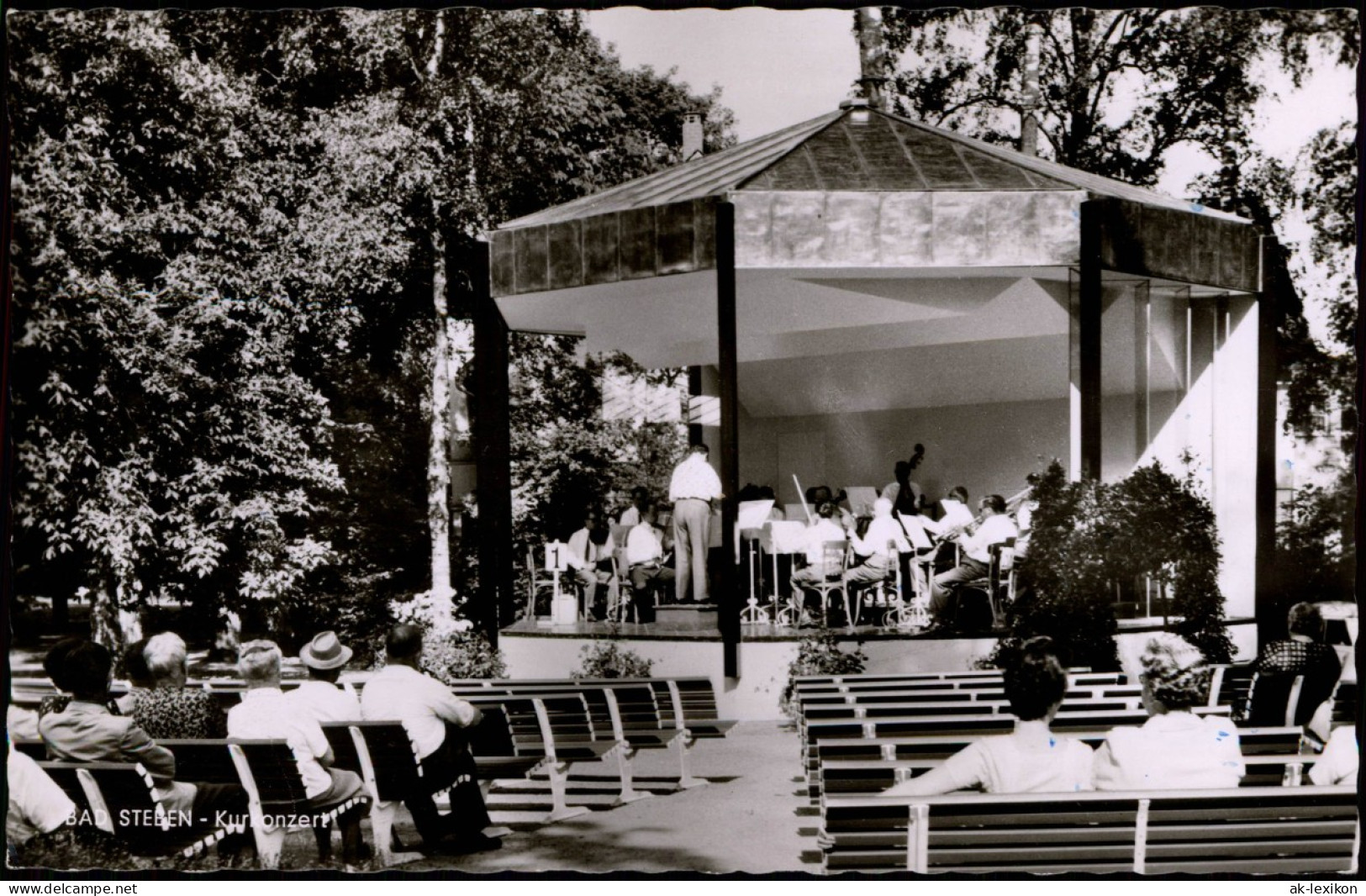 Ansichtskarte Bad Steben Kurkonzert - Fotokarte 1964 - Bad Steben