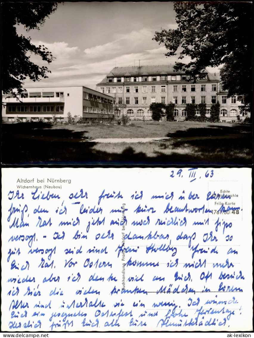 Ansichtskarte Altdorf Bei Nürnberg Wichernhaus (Neubau) 1963 - Autres & Non Classés