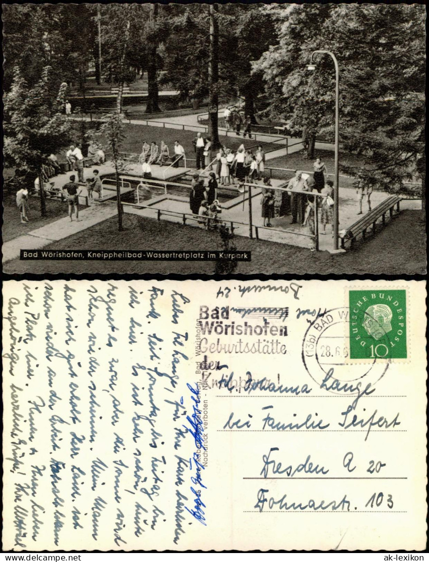 Ansichtskarte Bad Wörishofen Kneippheilbad-Wassertretplatz Im Kurpark 1961 - Bad Woerishofen