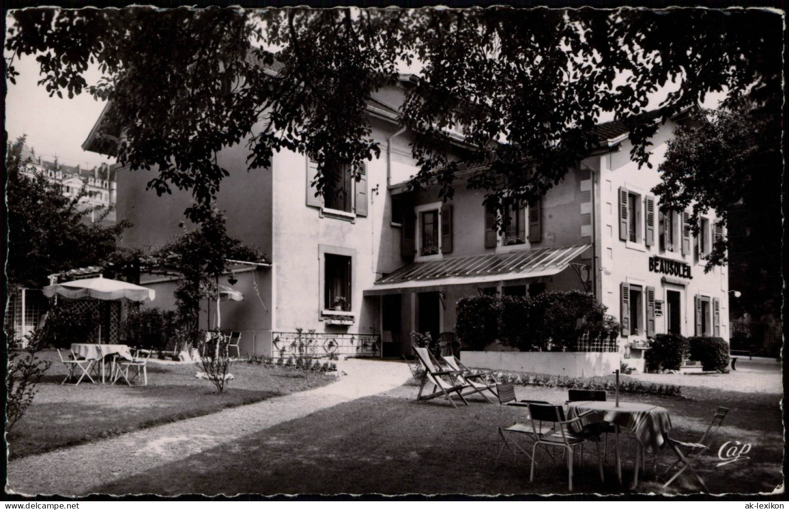 CPA Divonne-les-Bains Hôtel "Beausoleil" 1954  Stempel Divonne Station De Repos - Ohne Zuordnung