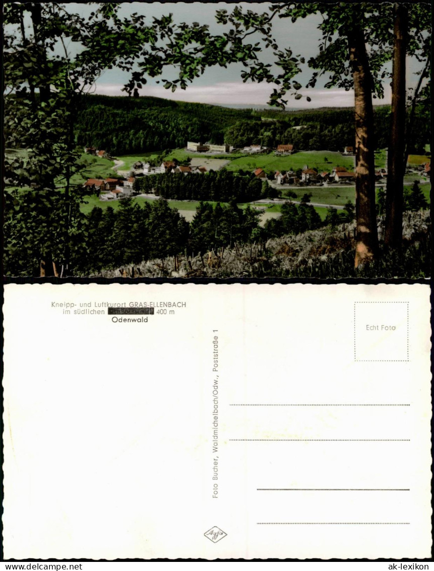 Ansichtskarte Gras-Ellenbach Blick Auf Die Stadt - Colorfoto Ak 1967 - Other & Unclassified