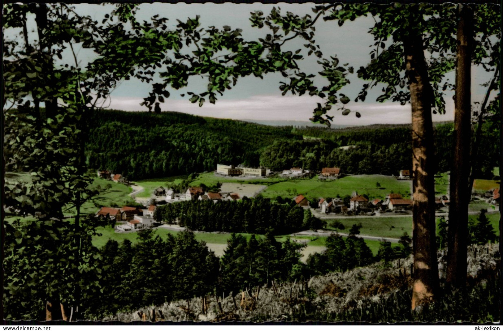 Ansichtskarte Gras-Ellenbach Blick Auf Die Stadt - Colorfoto Ak 1967 - Altri & Non Classificati
