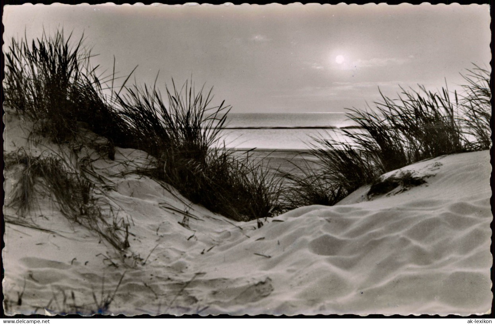 Ansichtskarte Norderney Sonnenuntergang - Düne, Stimmungsbild 1959 - Norderney