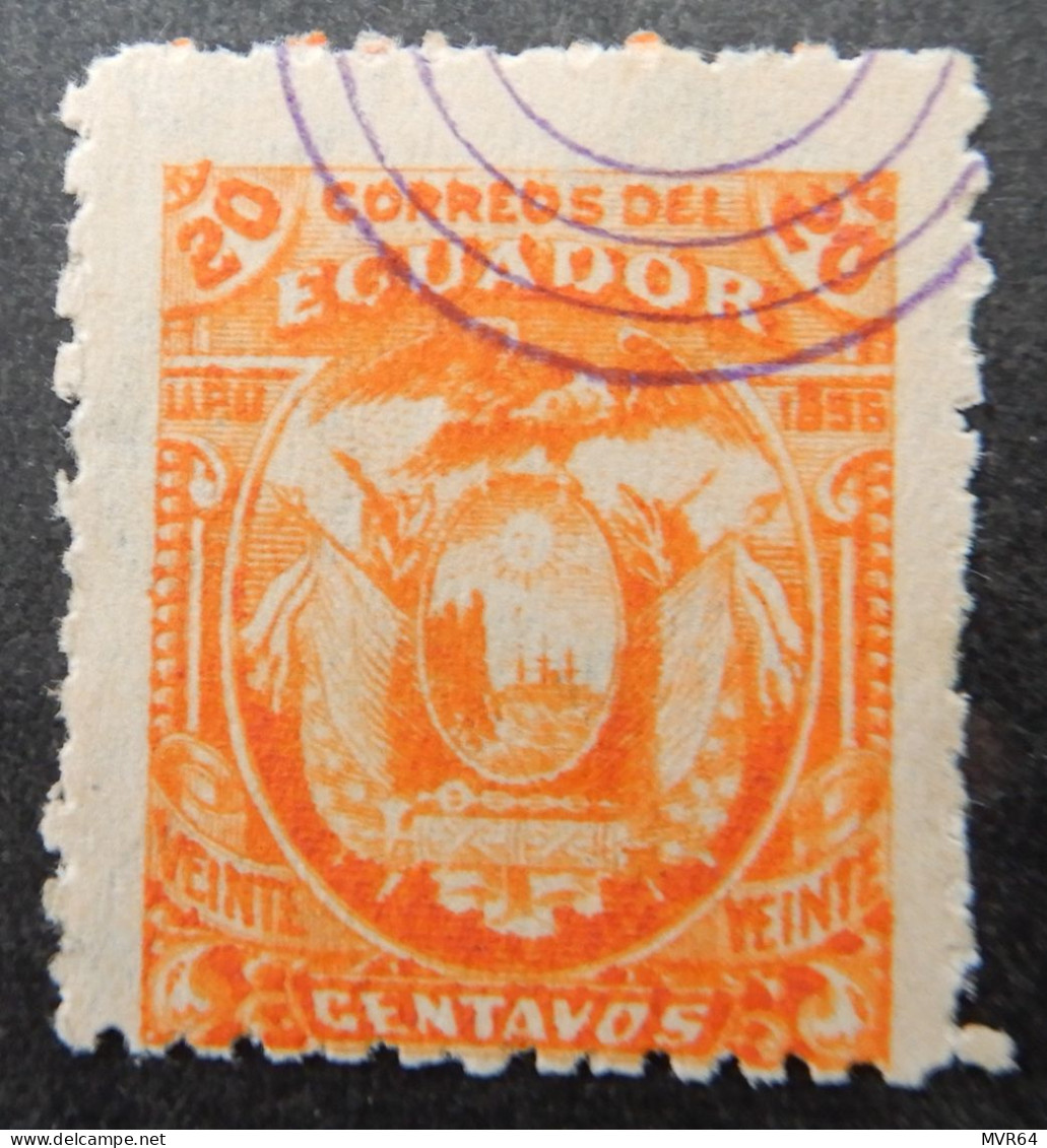 Ecuador 1896 (4) 'Coat Of Arms Inscription U.P.U. 1896 - Ecuador