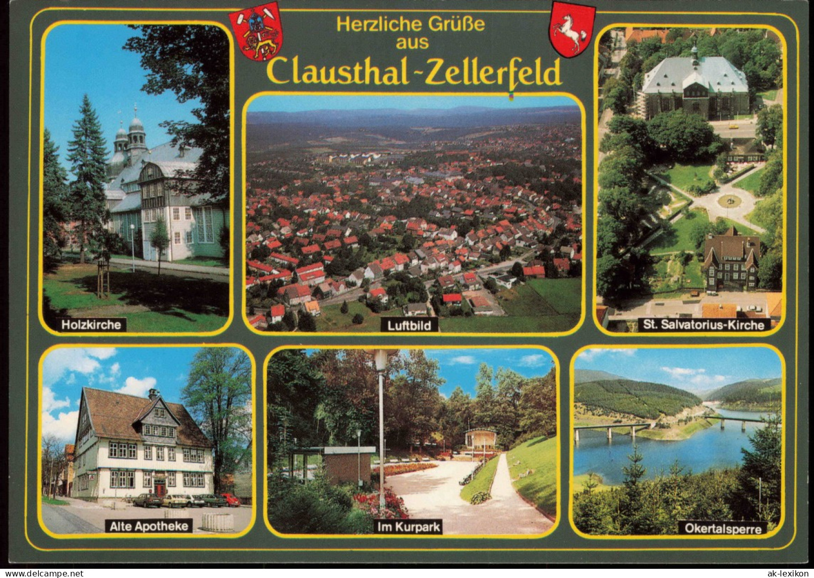 Clausthal-Zellerfeld  Stadtteilansichten U.a. Apotheke, Luftbild Uvm. 1990 - Clausthal-Zellerfeld