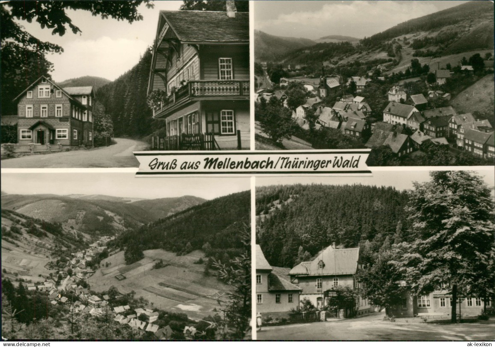 Mellenbach-Glasbach DDR Mehrbildkarte Mit Orts-/Stadtteilansichten 1975 - Other & Unclassified