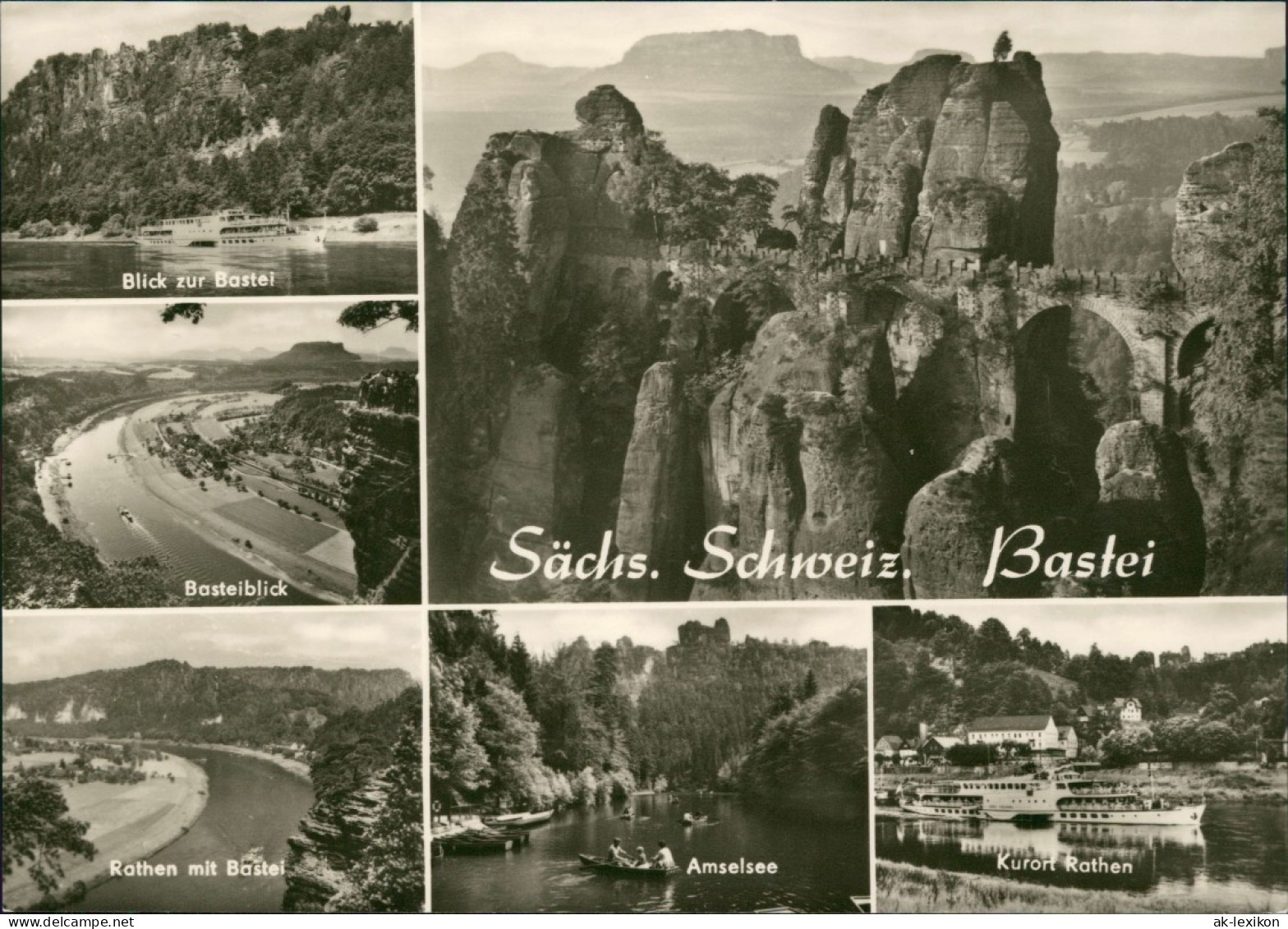 .Sachsen Sächsische Schweiz  Der Bastei, Elbe, Elbe-Dampfer 1972 - Other & Unclassified