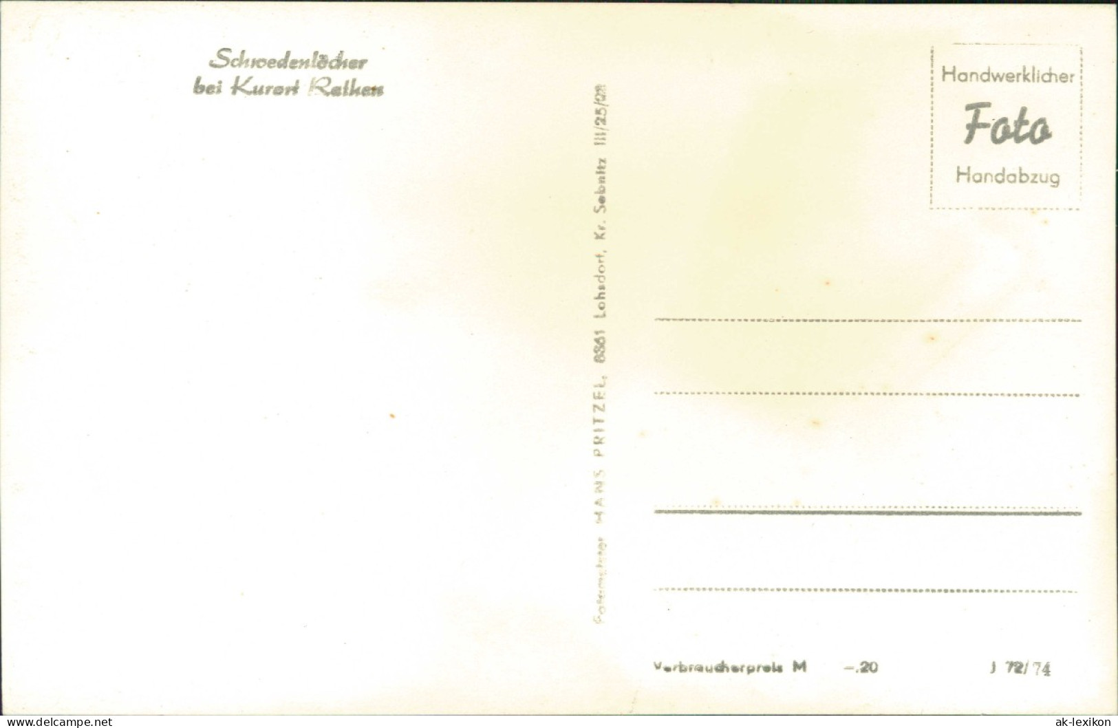 Ansichtskarte Rathen Schwedenlöcher DDR Mehrbildkarte 1974 - Rathen