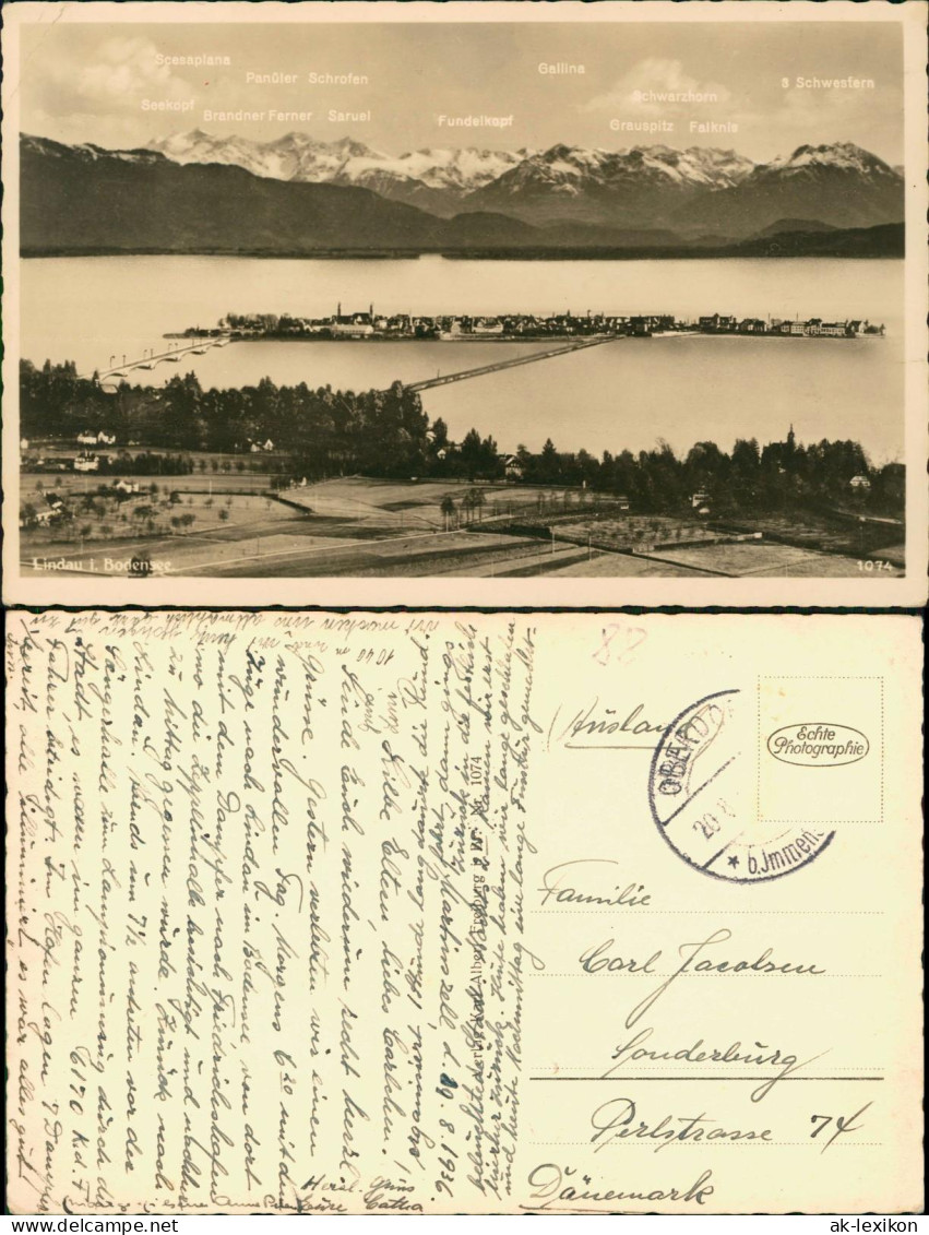 Ansichtskarte Lindau (Bodensee) Stadt, Bodensee 1931 - Autres & Non Classés