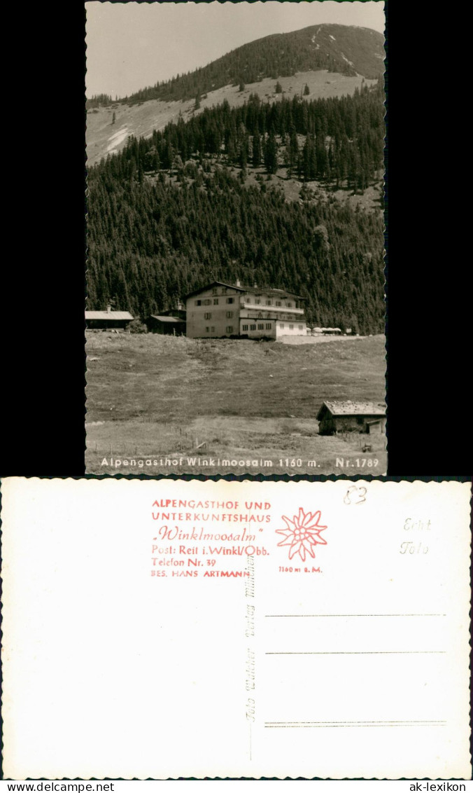Ansichtskarte Winklmoos-Alm-Reit Im Winkl Alpengasthof 1963 - Reit Im Winkl