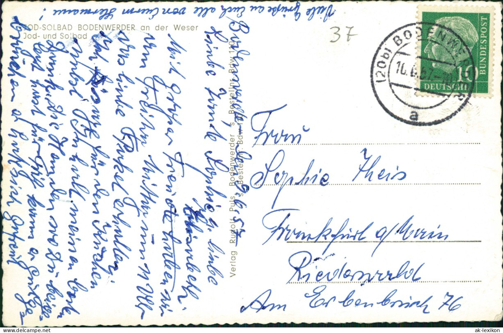 Ansichtskarte Bodenwerder Jod- Und Solbad 1957 - Bodenwerder