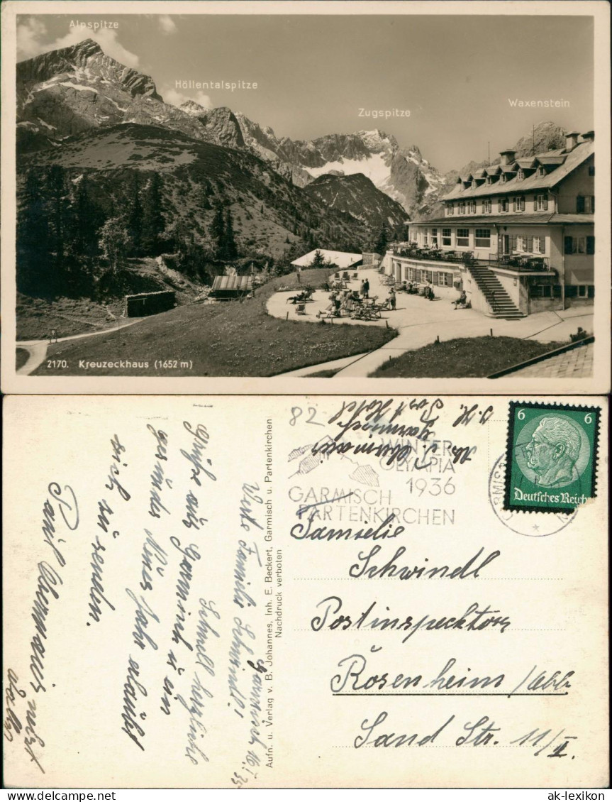 Ansichtskarte Garmisch-Partenkirchen Kreuzeck (Wettersteingebirge) 1939 - Garmisch-Partenkirchen