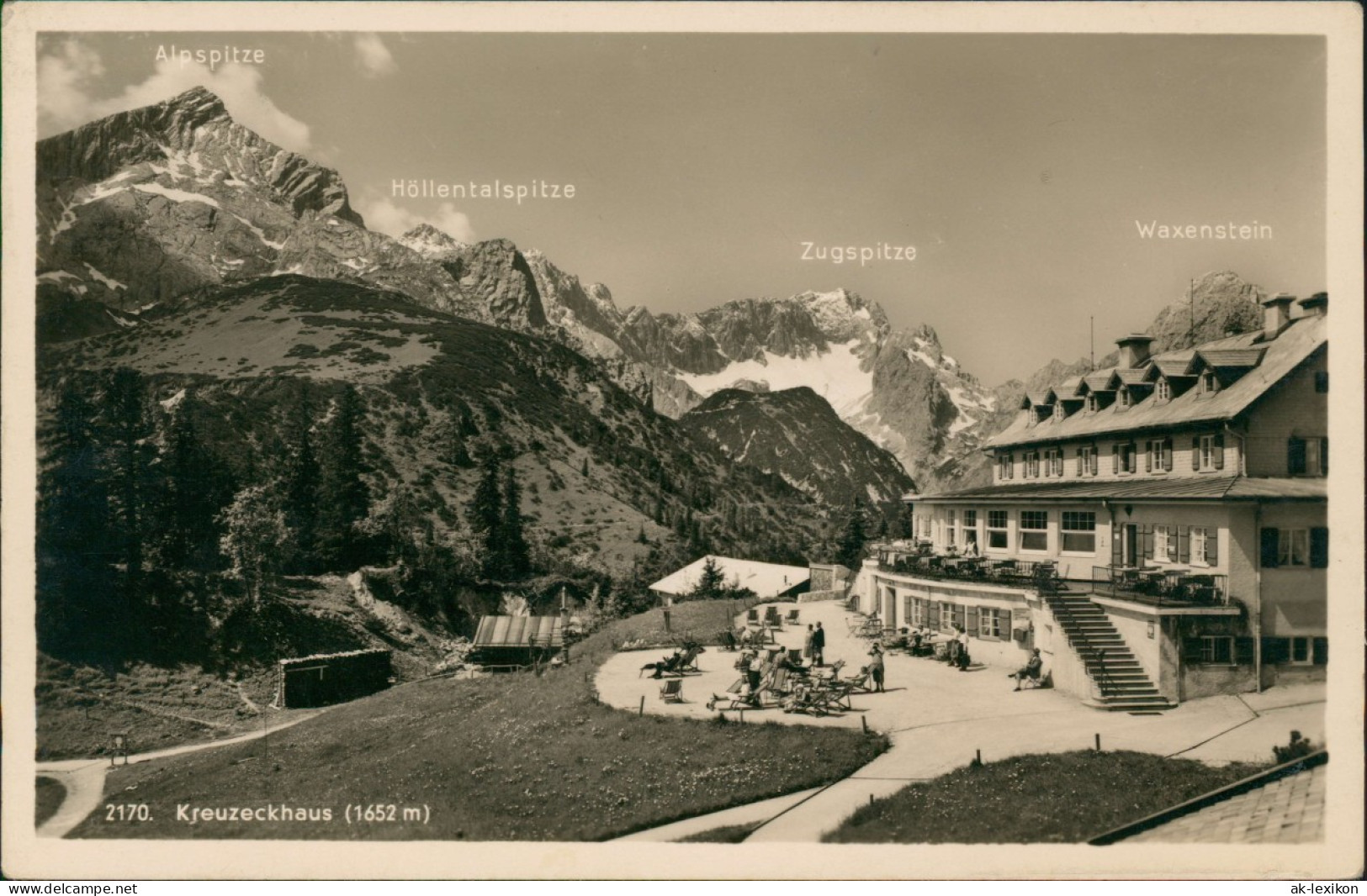 Ansichtskarte Garmisch-Partenkirchen Kreuzeck (Wettersteingebirge) 1939 - Garmisch-Partenkirchen