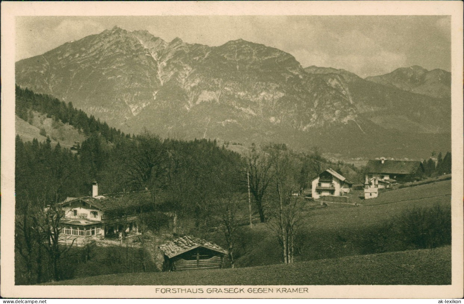 Ansichtskarte Partenkirchen-Garmisch-Partenkirchen Forsthaus Graseck 1925 - Garmisch-Partenkirchen