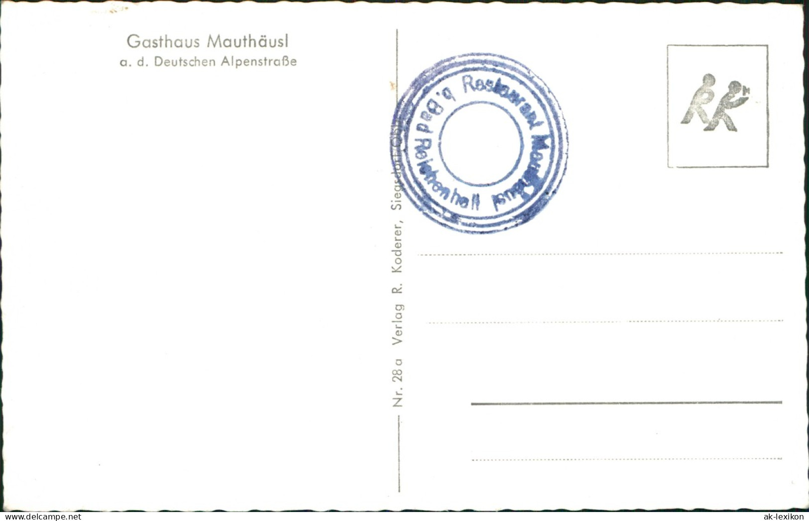 Ansichtskarte Schneizlreuth Mauthäusl (Deutsche Alpenstraße) 1962 - Otros & Sin Clasificación