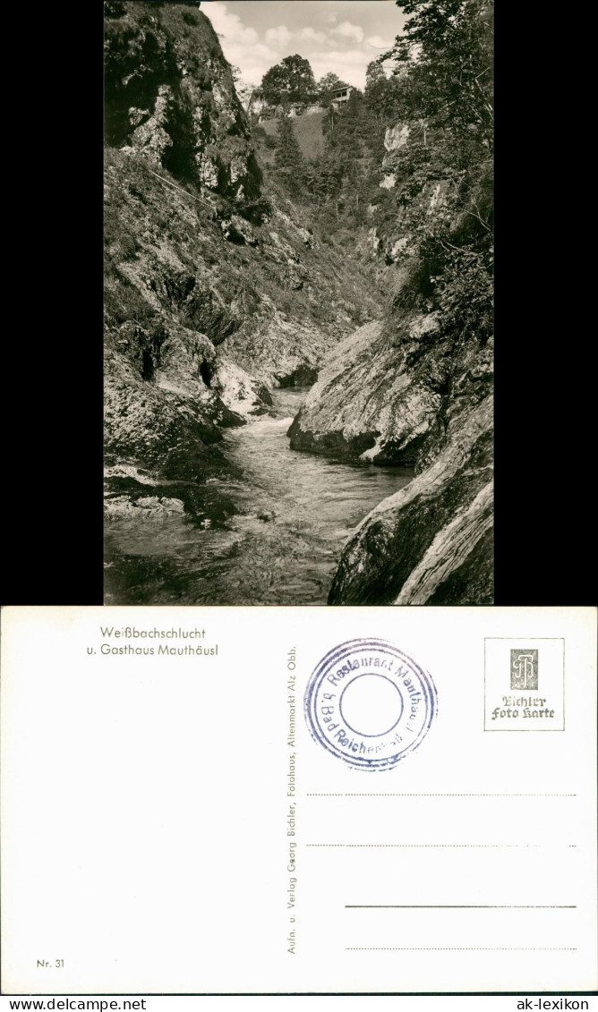 Schneizlreuth Mauthäusl (Deutsche Alpenstraße) Weißbachschlucht 1963 - Other & Unclassified