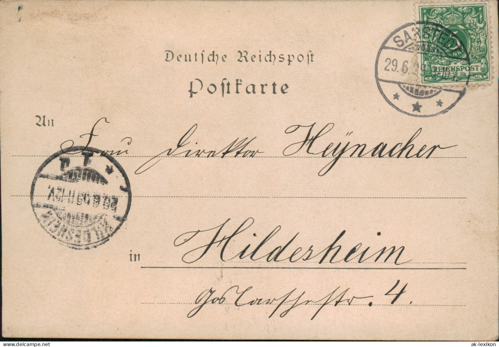 Sarstedt MB: Malzfeldt's Mühlenwerke. Kochherd-u. Ofenfabrik A.Voss. Sen. 1899 - Other & Unclassified