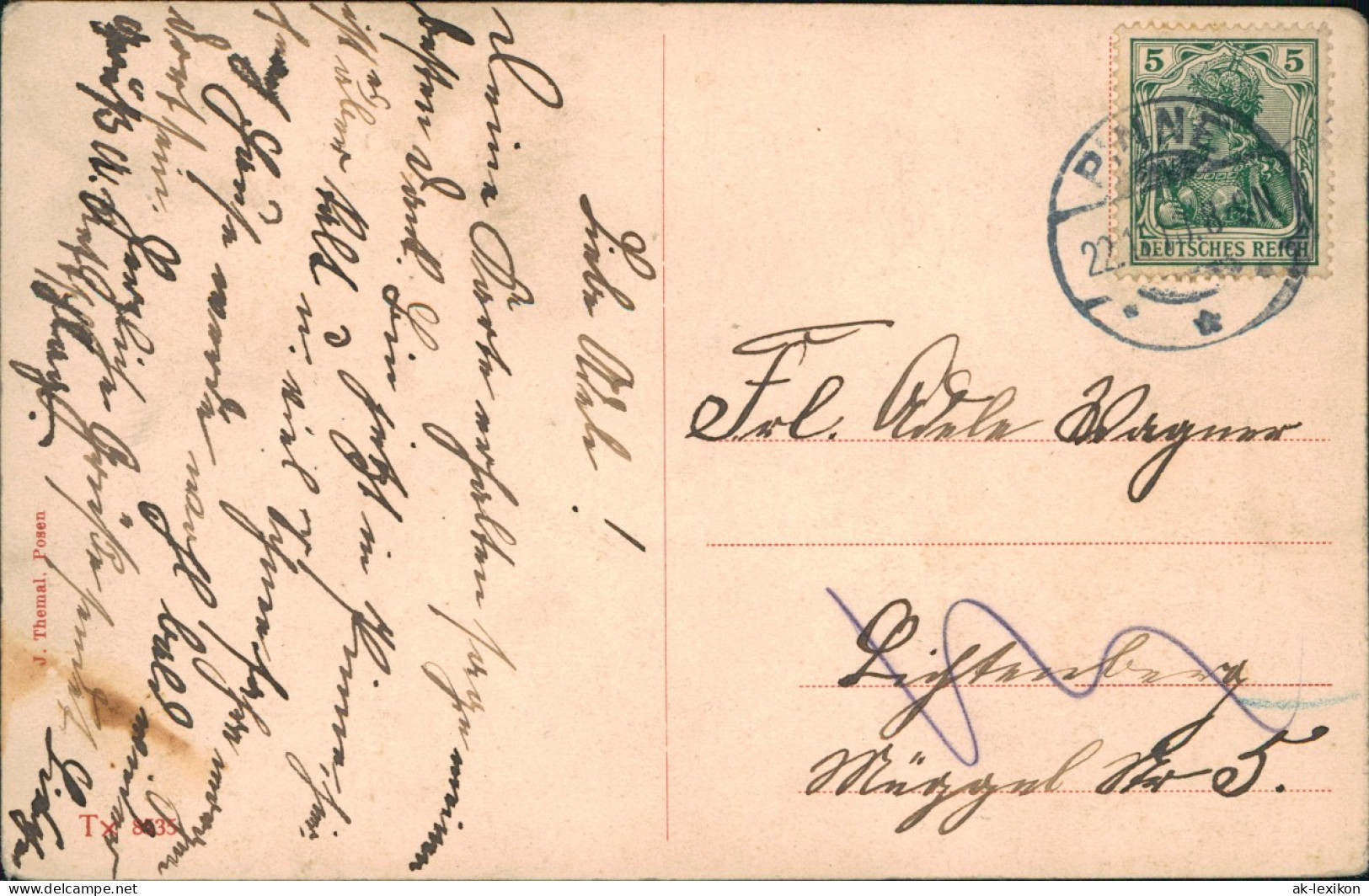 Postcard Pinne Be. Samter Pniewy Pr. Posen Straße, Krankenhaus 1912 - Poland