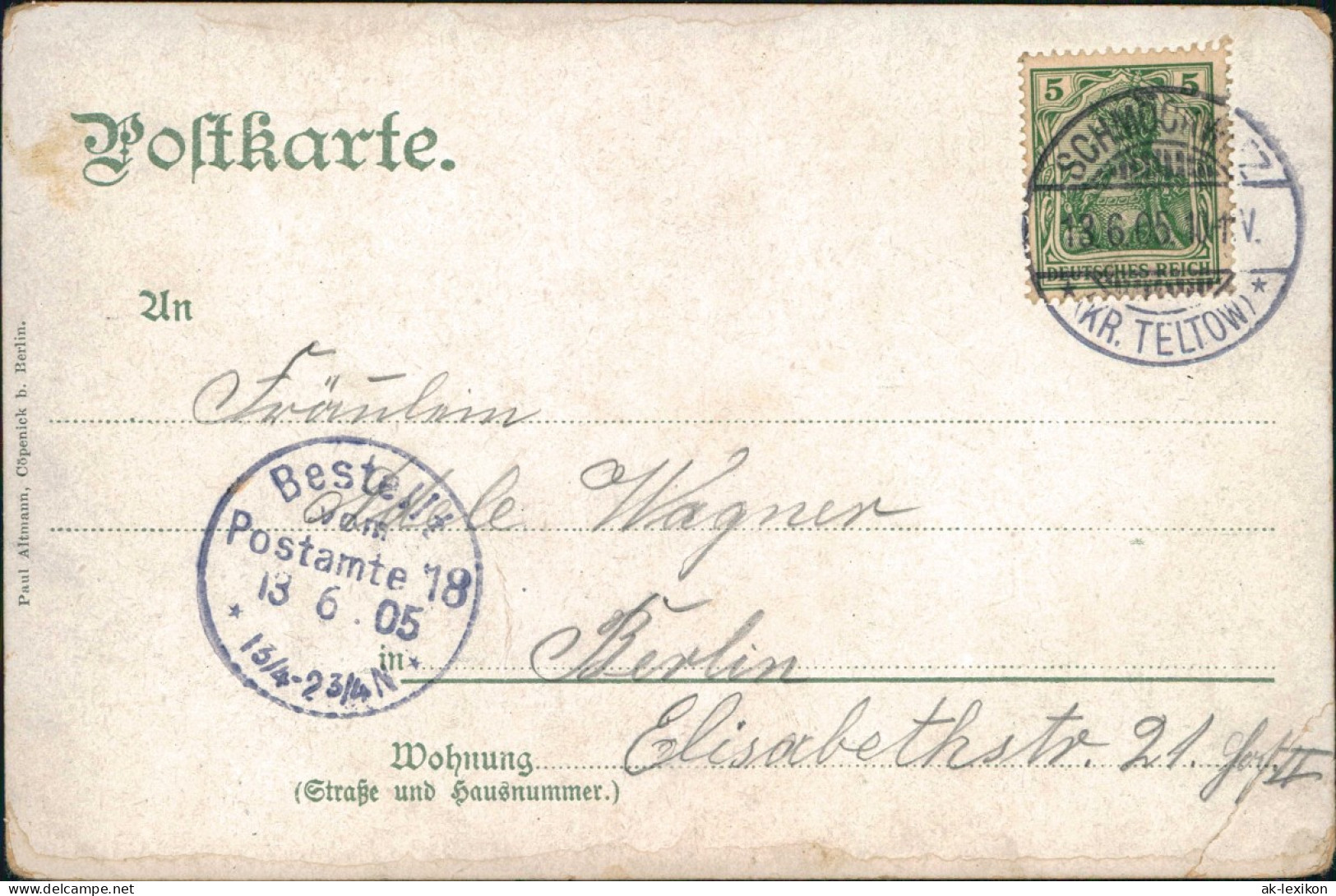 Ansichtskarte Zwiebusch-Gosen-Neu Zittau Berliner Schweiz. Segelboote 1905 - Otros & Sin Clasificación