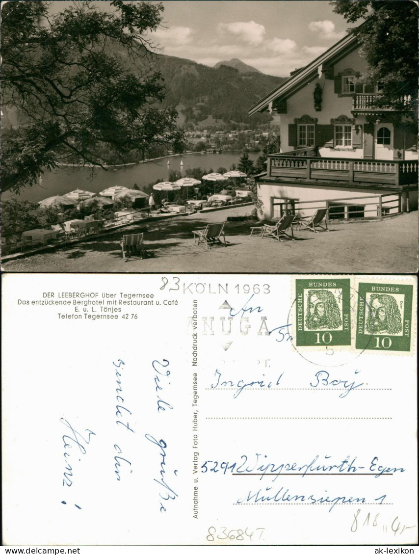 Ansichtskarte Tegernsee (Stadt) DER LEEBERGHOF 1963 - Tegernsee