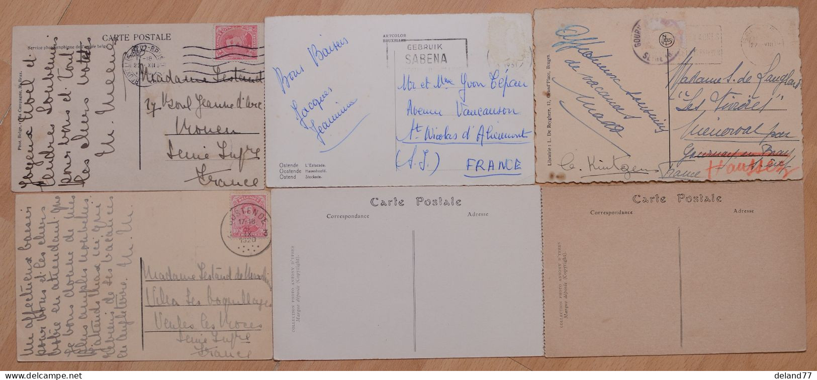 BELGIQUE Flandre Occidentale - LOT de 37 Cartes Postales - Divers