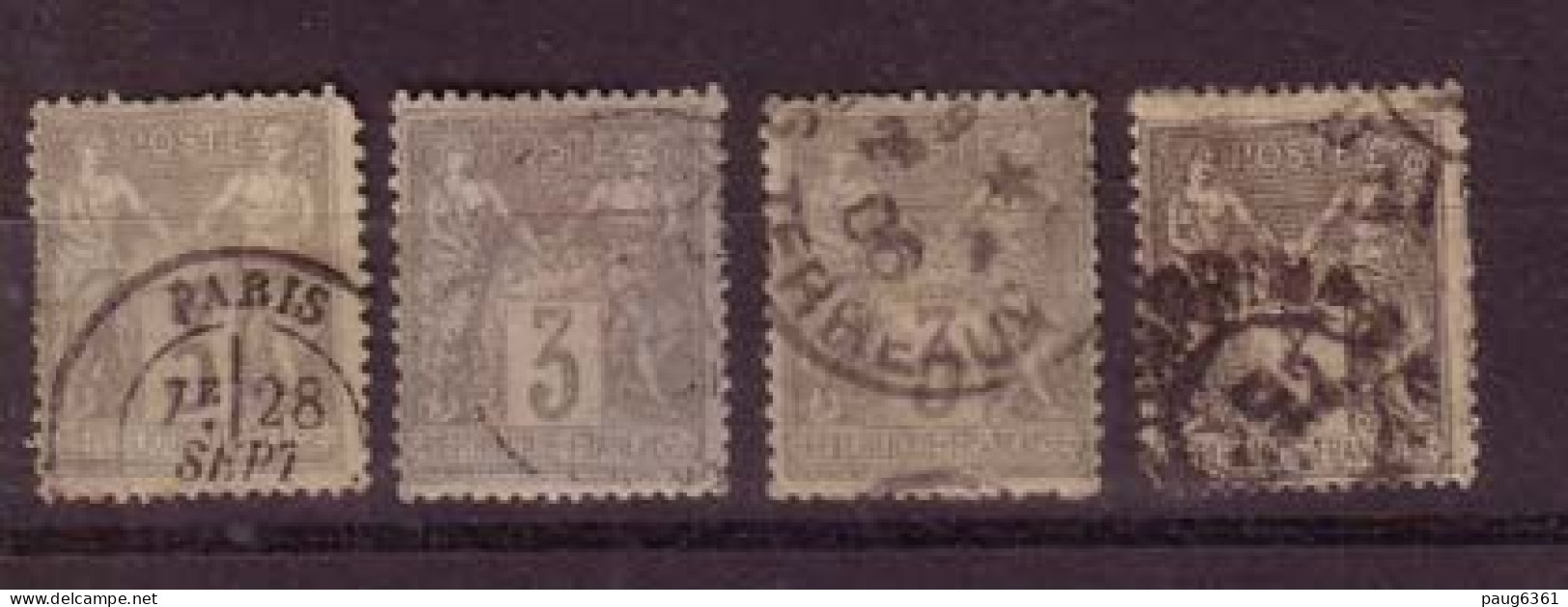 FRANCE GROS  LOT DE TIMBRES ANCIENS 1876/1960 OBLITERE - Collections