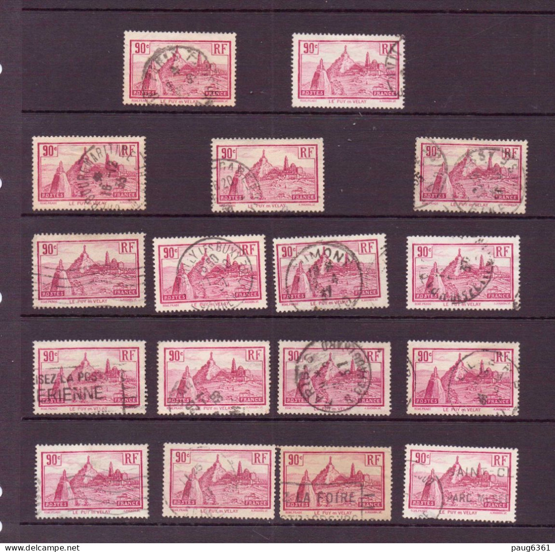 FRANCE GROS  LOT DE TIMBRES ANCIENS 1876/1960 OBLITERE