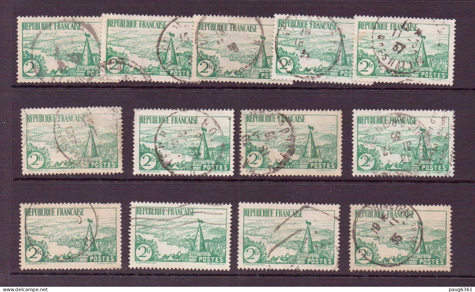 FRANCE GROS  LOT DE TIMBRES ANCIENS 1876/1960 OBLITERE