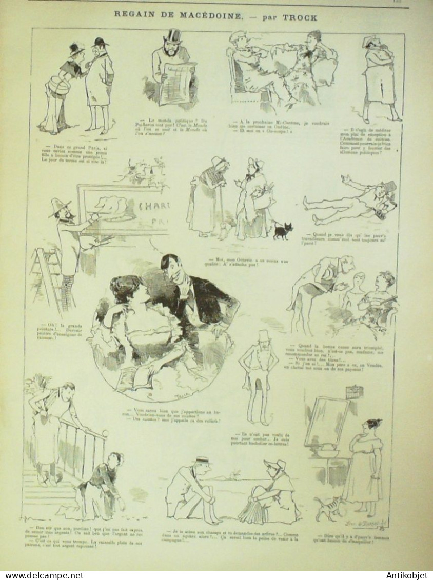 La Caricature 1884 N°225 Trop De Talents Draner Macédoine Trock - Magazines - Before 1900