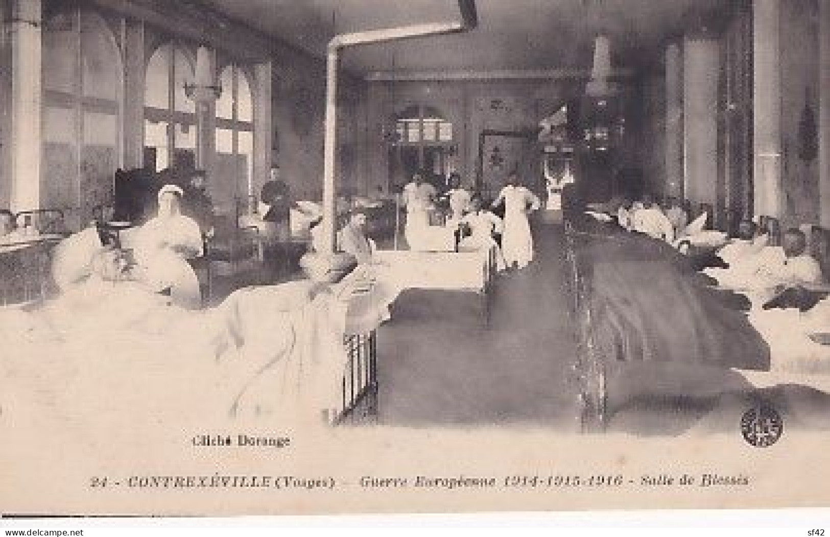 CONTREXEVILLE          GUERRE  1914                  SALLE DE BLESSES - War 1914-18