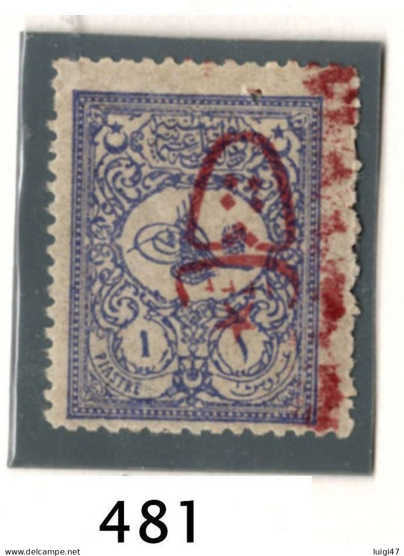 1917 - Impero Ottomano N° 481 Soprastampato - Unused Stamps