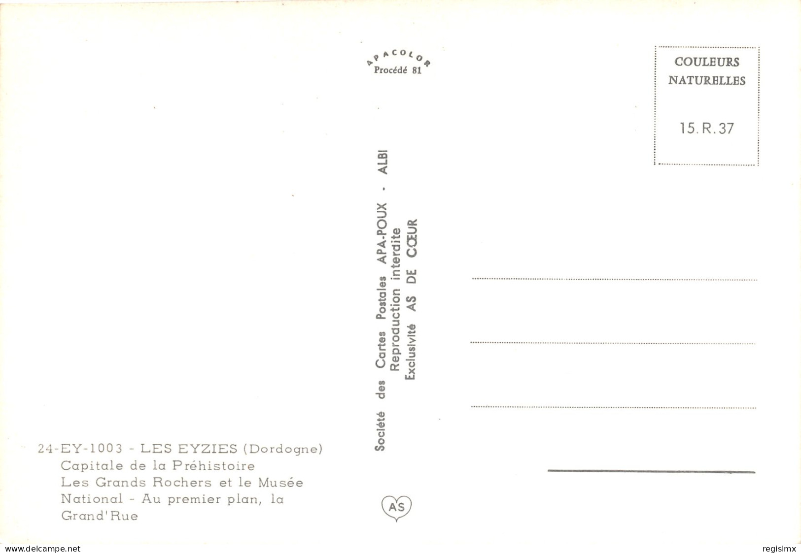 24-LES EYZIES-N°1011-A/0223 - Other & Unclassified