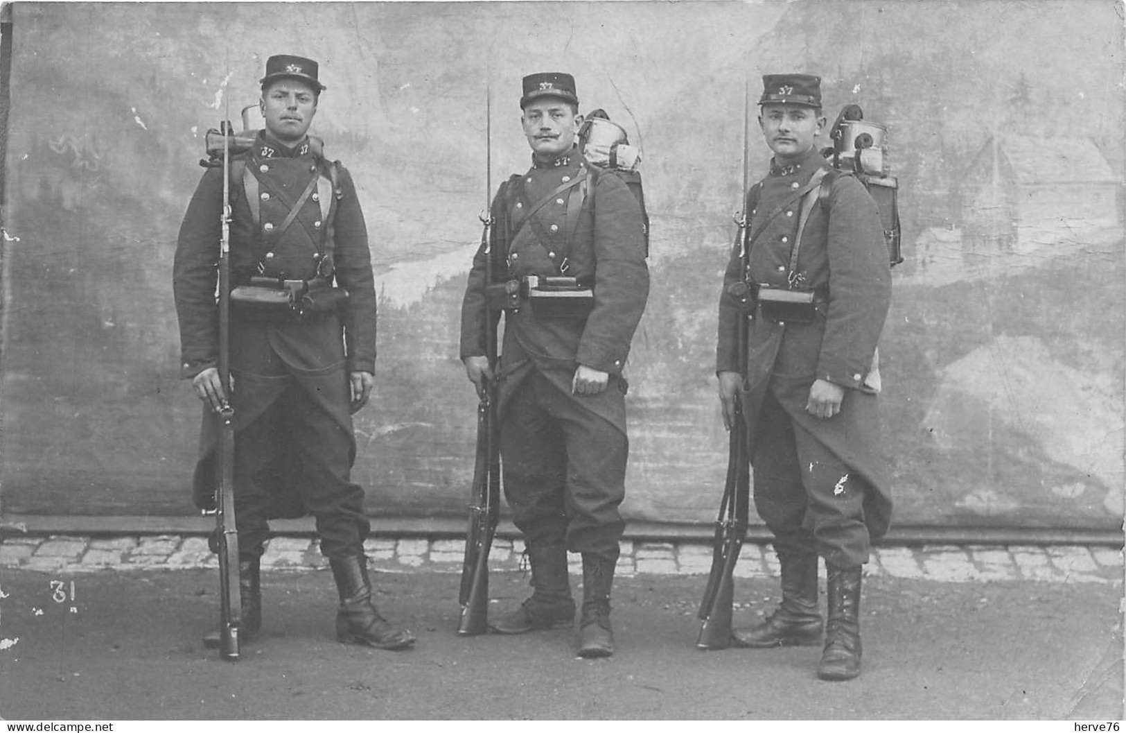 NANCY - Carte Photo - Militaria - Soldats Du 37ème Régiment - 1908 - Nancy