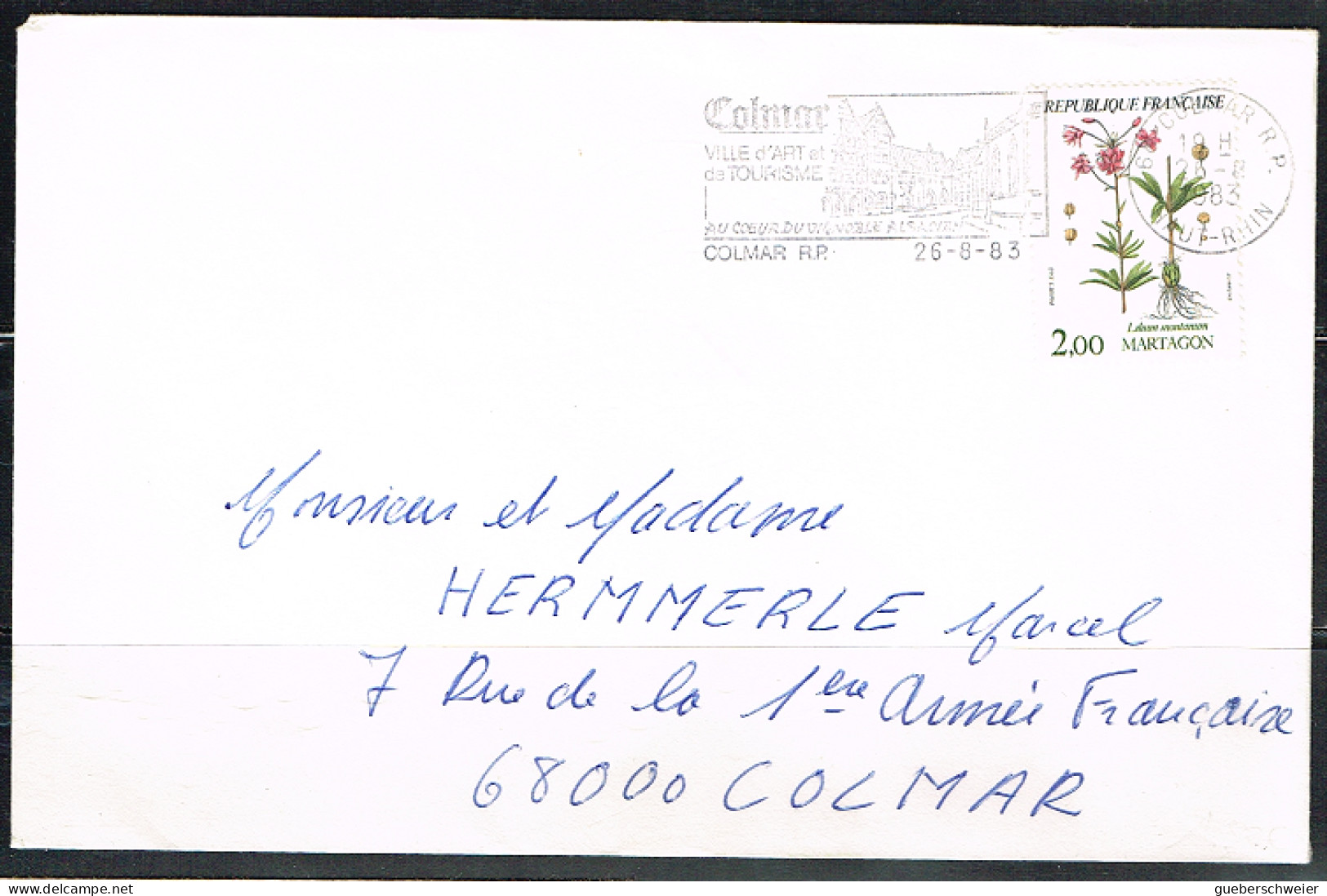 FLORA-L173 - FRANCE N° 2267 Lys Martagon Sur Lettre - Lettres & Documents