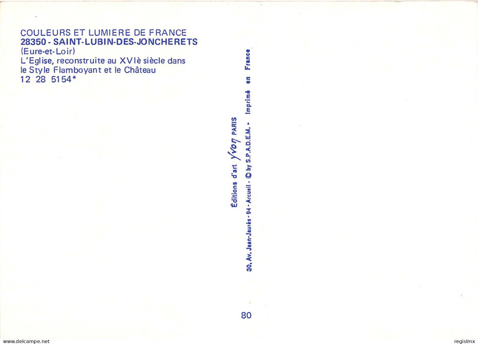 28-SAINT LUBIN DES JONCHERETS-N°1011-D/0307 - Other & Unclassified