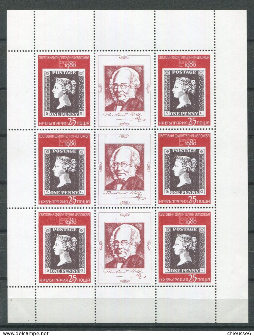 Bulgarie ** Bloc N° 93 - "London 1980" Expo Philat. - Unused Stamps