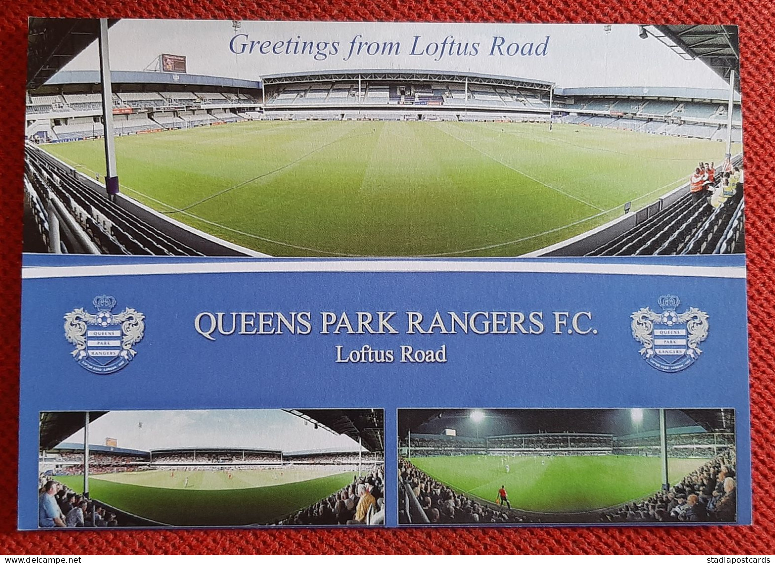 London Loftus Road QPR Stadium Cartolina Stadio Postcard Stadion AK Carte Postale Stade Estadio - Fussball