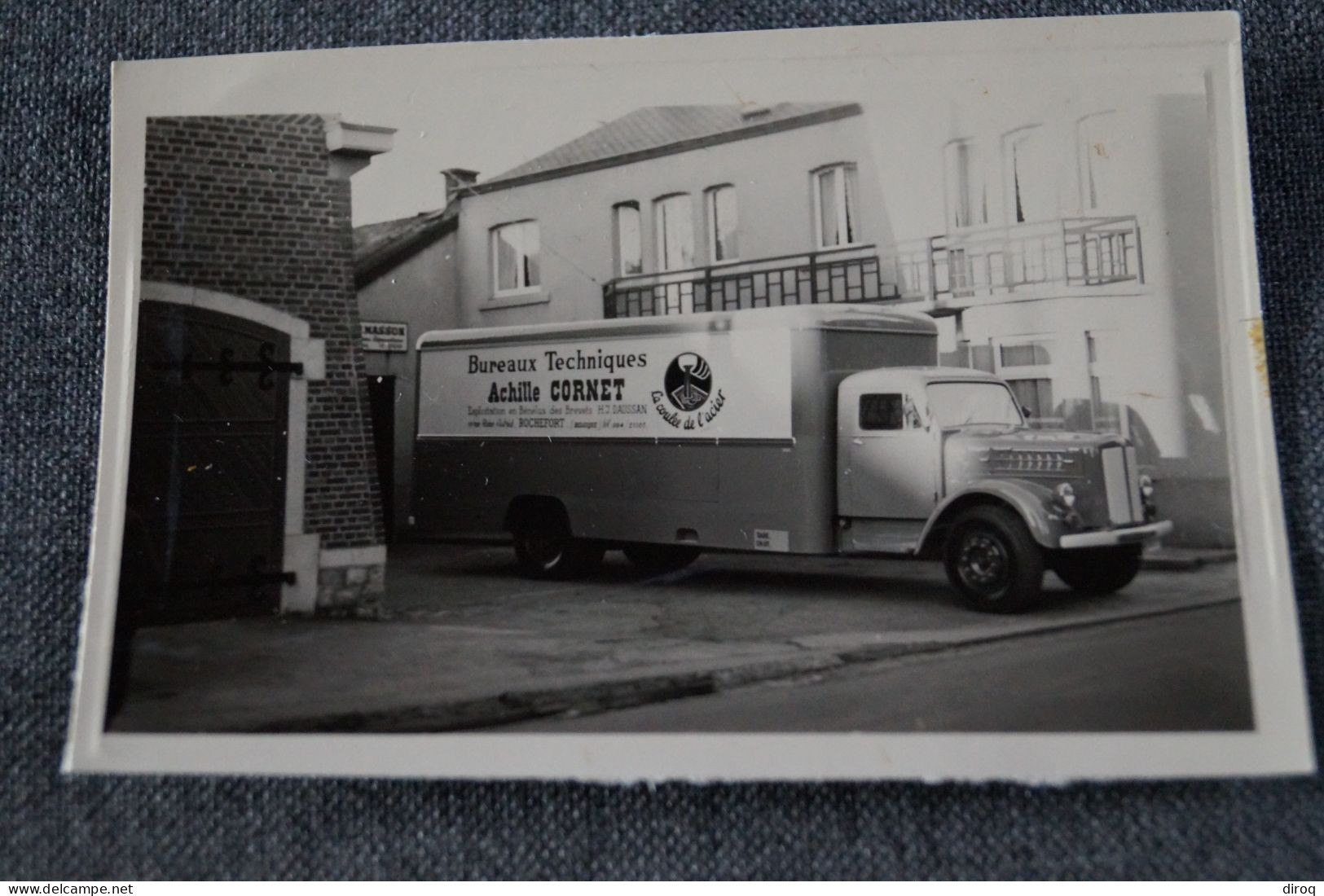 Ancienne Photo,Rochefort,Achille Cornet,camion Pour Collection,85 Mm./58 Mm. - Professions