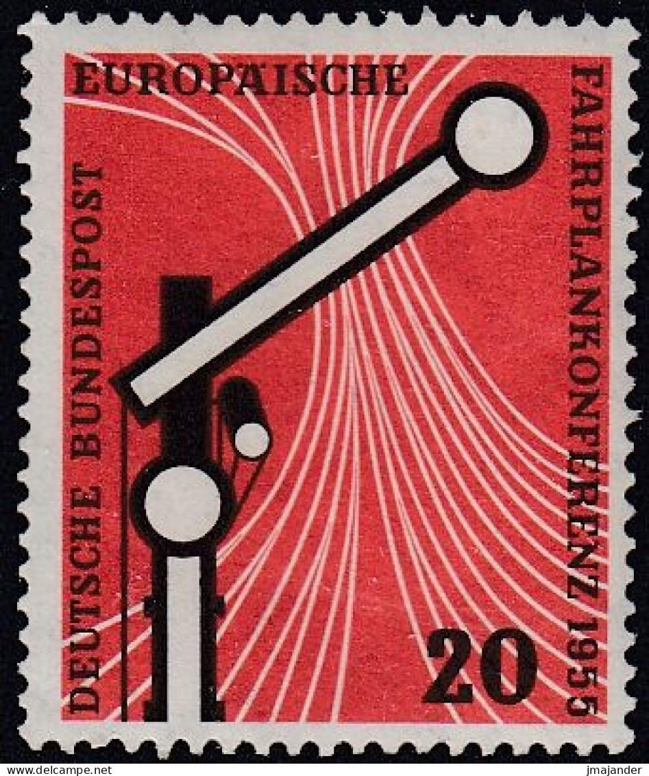 Germany (BRD) 1955 - The European Timetable Conference - Mi 219 ** MNH [1850] - Ongebruikt